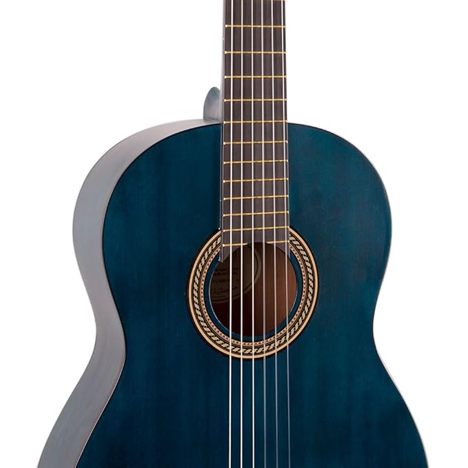 Valencia VC214TBU 200 Series 4/4 Trans Blue Classical Guitar