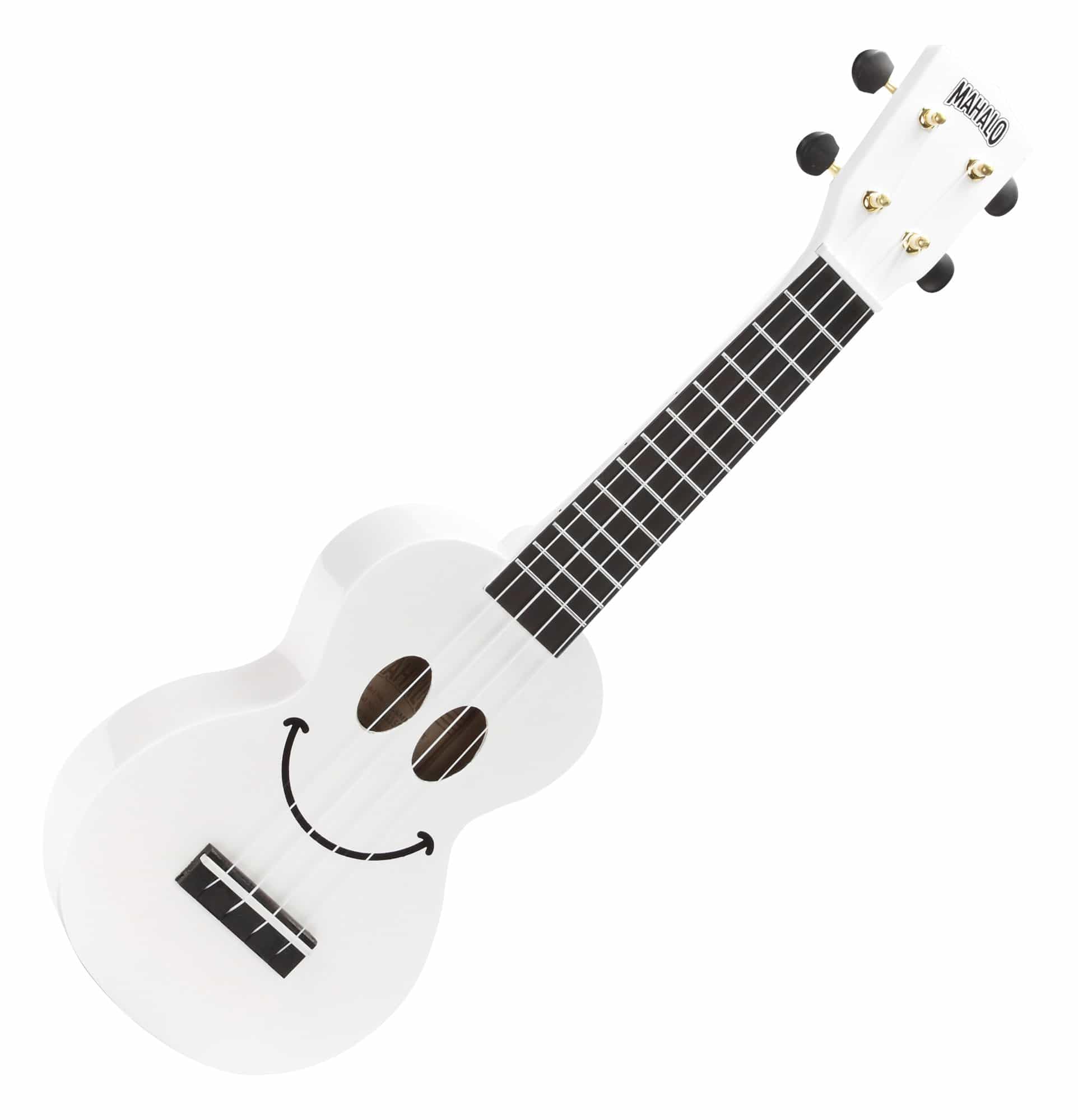 Mahalo U-SMILE-WT Series Soprano White With Bag Ukulele