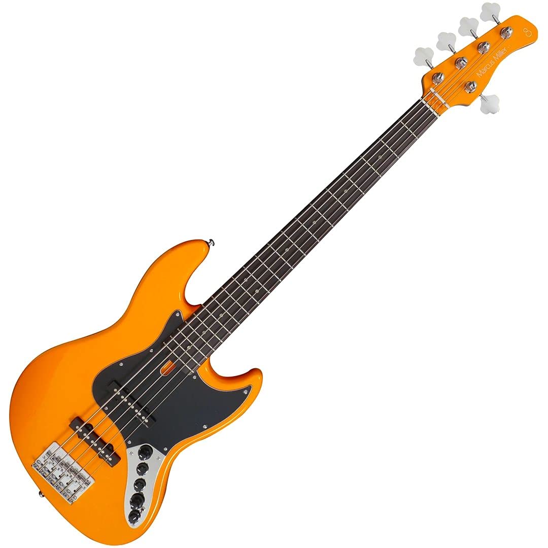 Sire V3-5 ORG Series 5 String Orange Bass Guitar