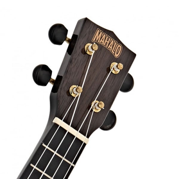 Mahalo MH2TBK Hano Series Trans Black Soprano With Bag Ukulele