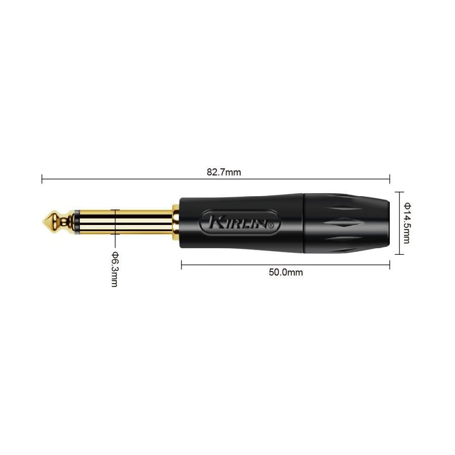 Kirlin IWB-201BFG-CA Premium Plus 6 Mtr Carbon Gray Cable
