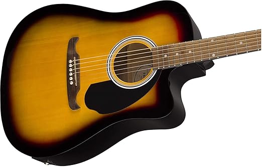 Fender FA-125CE Sunburst Dreadnought Cutaway Electro-Acoustic Guitar