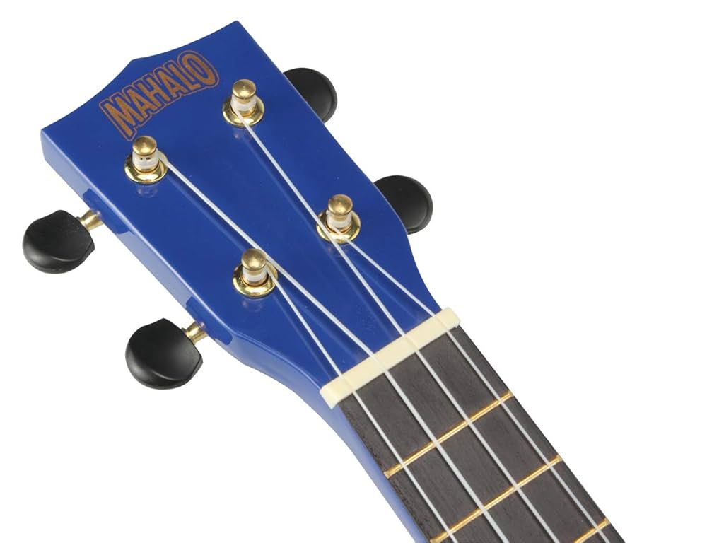 Mahalo MR1BU Rainbow Series Soprano Blue With Bag Ukulele