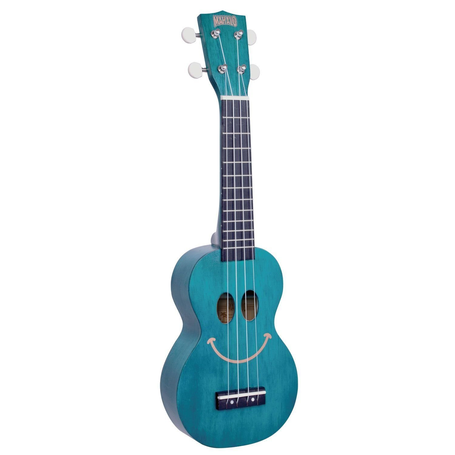 Mahalo U-SMILE-TBU Series Soprano Trans Blue With Bag Ukulele
