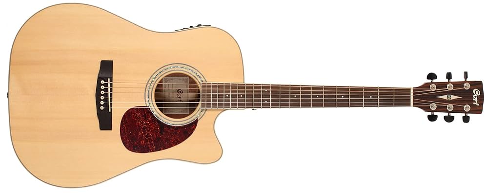 Cort MR710F-NS MR Series Natural Satin With Cutaway Electro-Acoustic Guitar