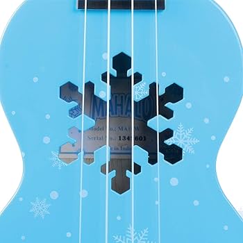 Mahalo MD1SNBU Snow Glacier Blue Soprano With Bag Ukulele