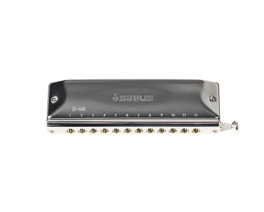 Suzuki S-48S Sirius With Straight Slide Chromatic Harmonica