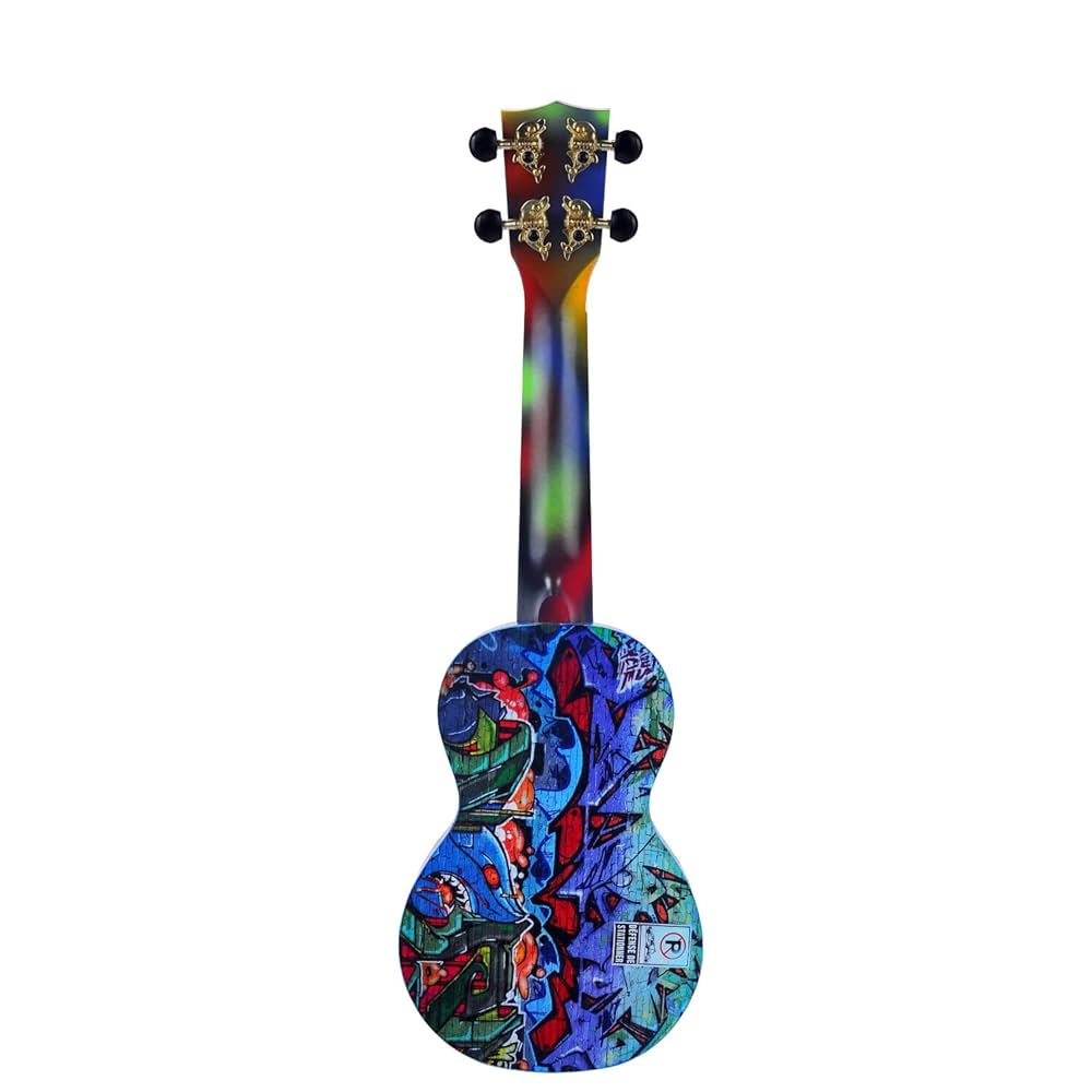 Mahalo MA1GR Art II Series Graffitti Soprano With Bag Ukulele