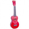 Mahalo U-SMILE-TRD Series Soprano Trans Red With Bag Ukulele