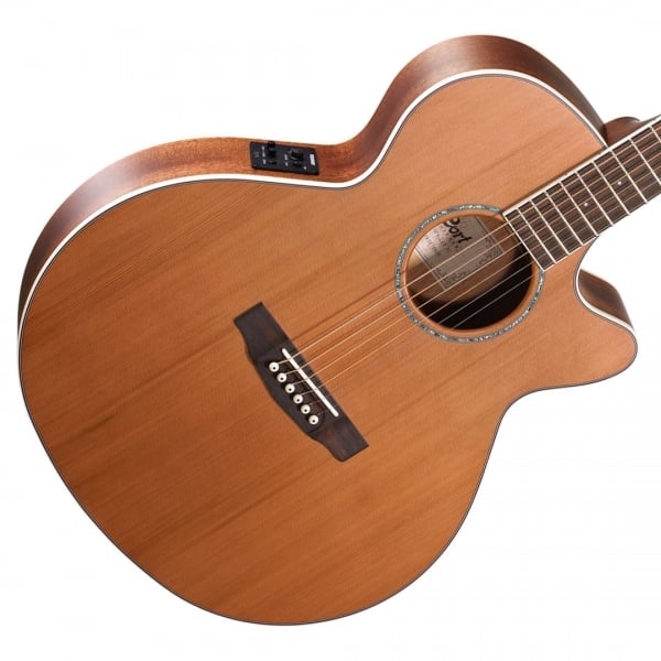 Cort SFX-CED NS SFX Series Natural Satin With Cutaway Electro-Acoustic Guitar