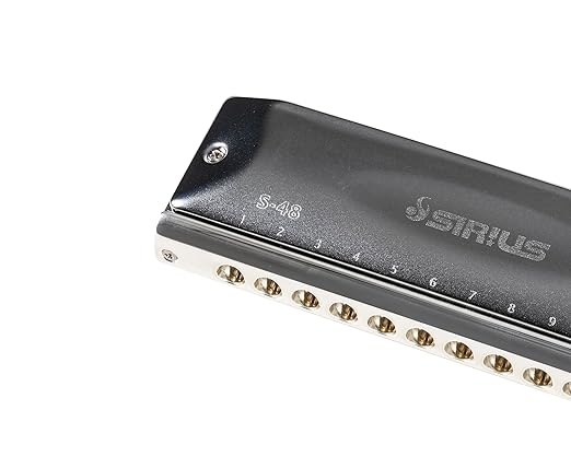 Suzuki S-48S Sirius With Straight Slide Chromatic Harmonica