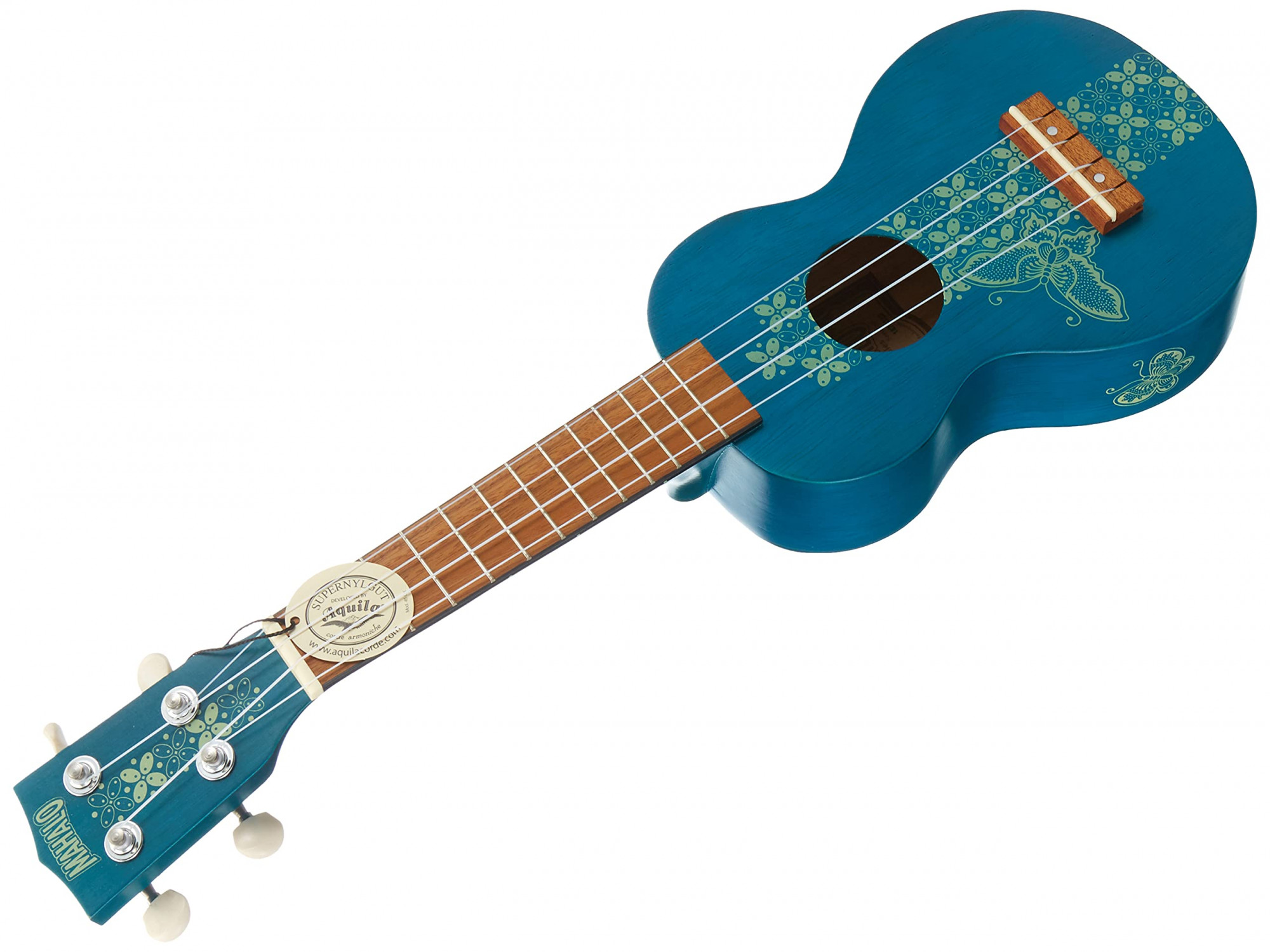 Mahalo MK1BATBU Kahiko Batik Series Soprano Blue With Bag Ukulele