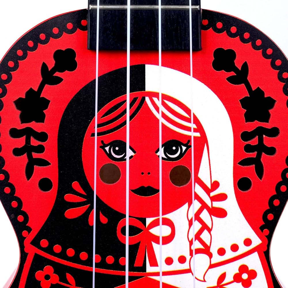 Mahalo MA1RD Art Series Russian Doll Soprano With Bag Ukulele