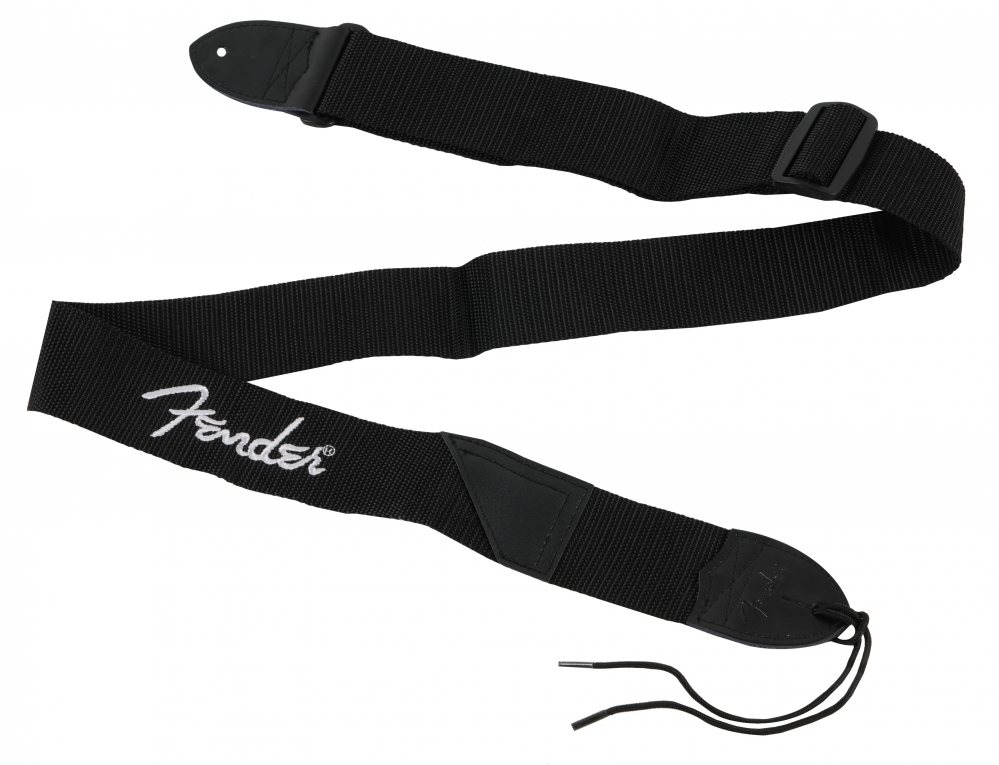 Fender 990662080 BLK/White Poly Guitar Strap
