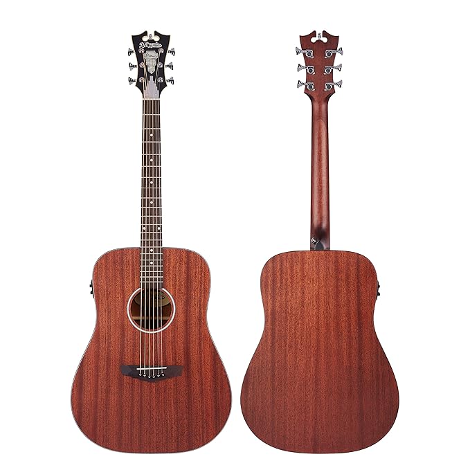 D Anglico DAPLSD300MAHCP Premier Series Lexington LS Natural Mahogany Satin Electro-Acoustic Guitar