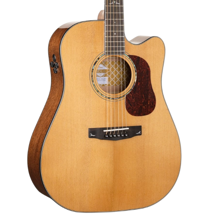 Cort GOLD-DC6 Natutral Cutaway Electro-Acoustic Guitar