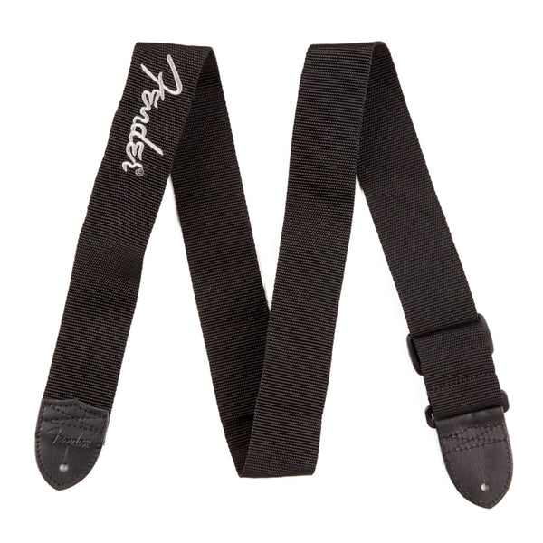 Fender 990662043 BLK/GREY Poly Guitar Strap