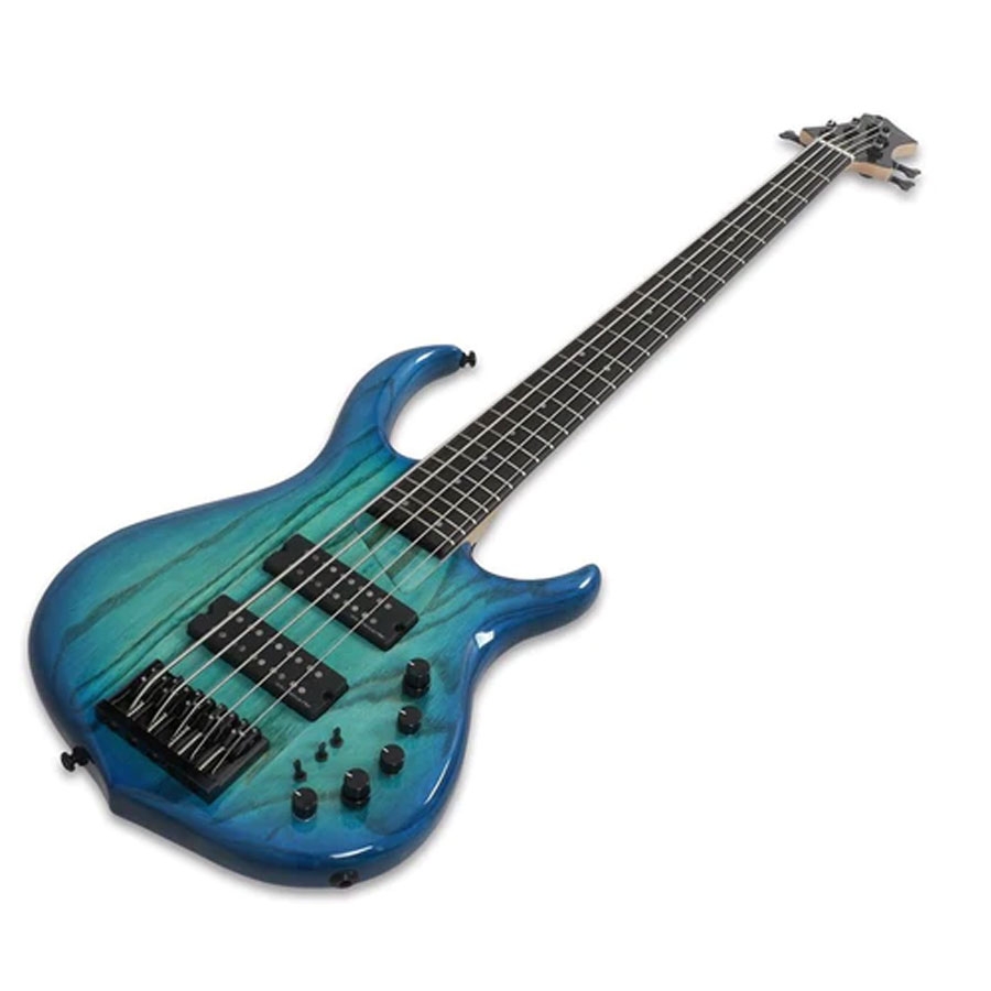 Sire M5 SWAMP ASH-5 TBL M5 Series 5 String Transparent Blue Bass Guitar