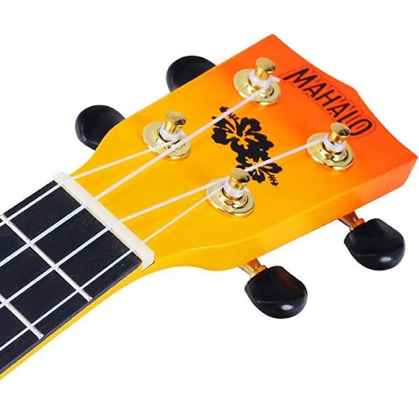 Mahalo MD1HBORB Hibiscus Orange Burst Soprano With Bag Ukulele