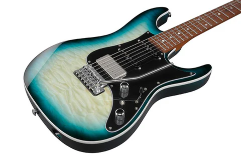 Ibanez AZ24P1QM-DOB AZ Premium Series With Bag Deep Ocean Blonde Electric Guitar