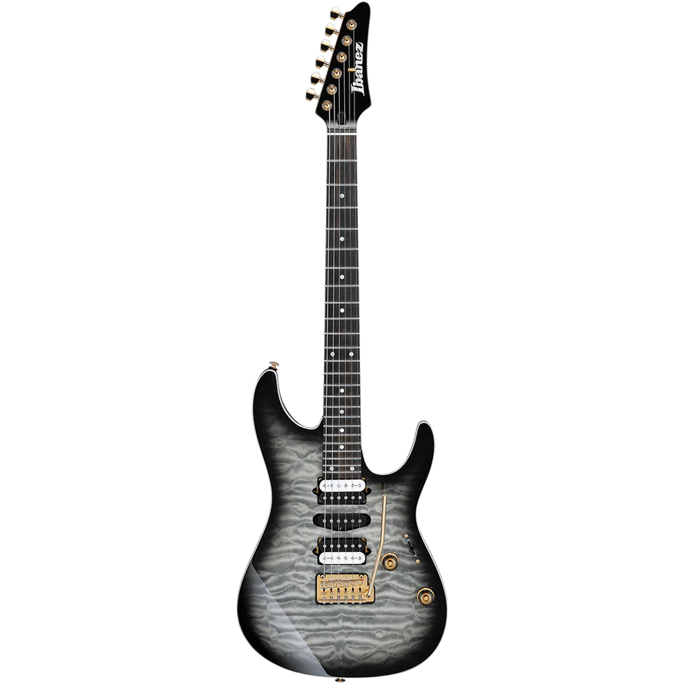 Ibanez AZ47P1QM-BIB AZ Premium Series With Bag Black Ice Brust Electric Guitar