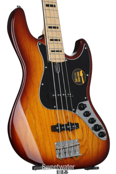 Sire V7 Vintage Series Swamp Ash-4 WB Series Swamp Ash Tobacco Sunburst Bass Guitar