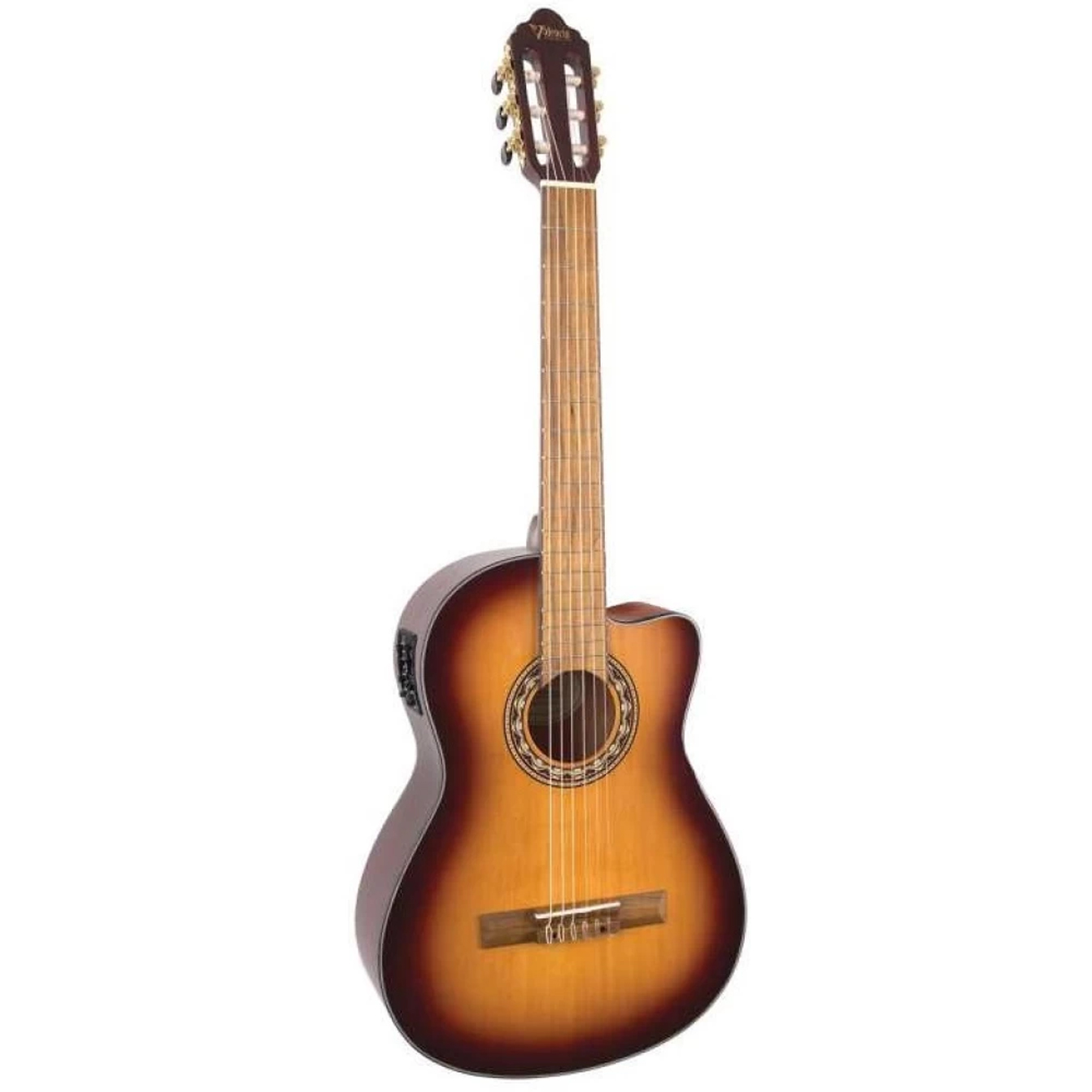 Valencia VC314CEASB 300 Series 4/4/ Cutway Electronic Aantique Sunburst Classical Guitar