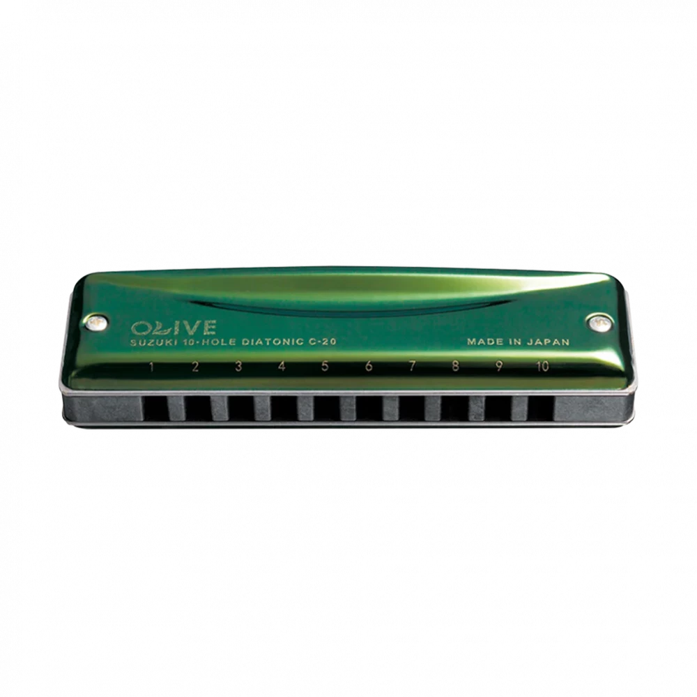 Image of Suzuki C-20C Olive Diatonic Harmonica