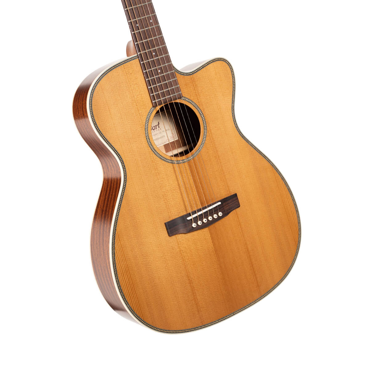 Cort ES-OC4 NSG With Cutaway Electro-Acoustic Guitar
