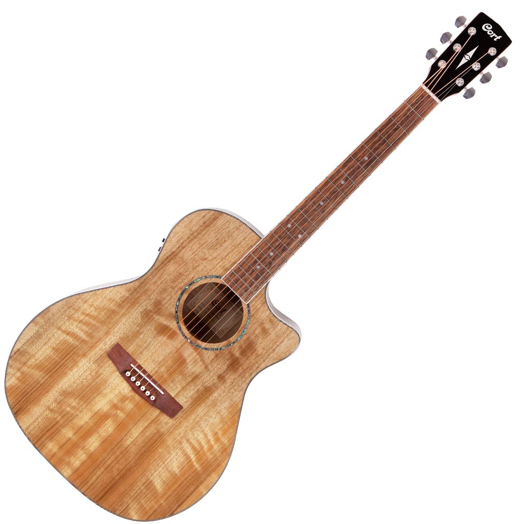 Cort GA-DAO NAT W/Bag Natural With Bag Cutaway Electro-Acoustic Guitar