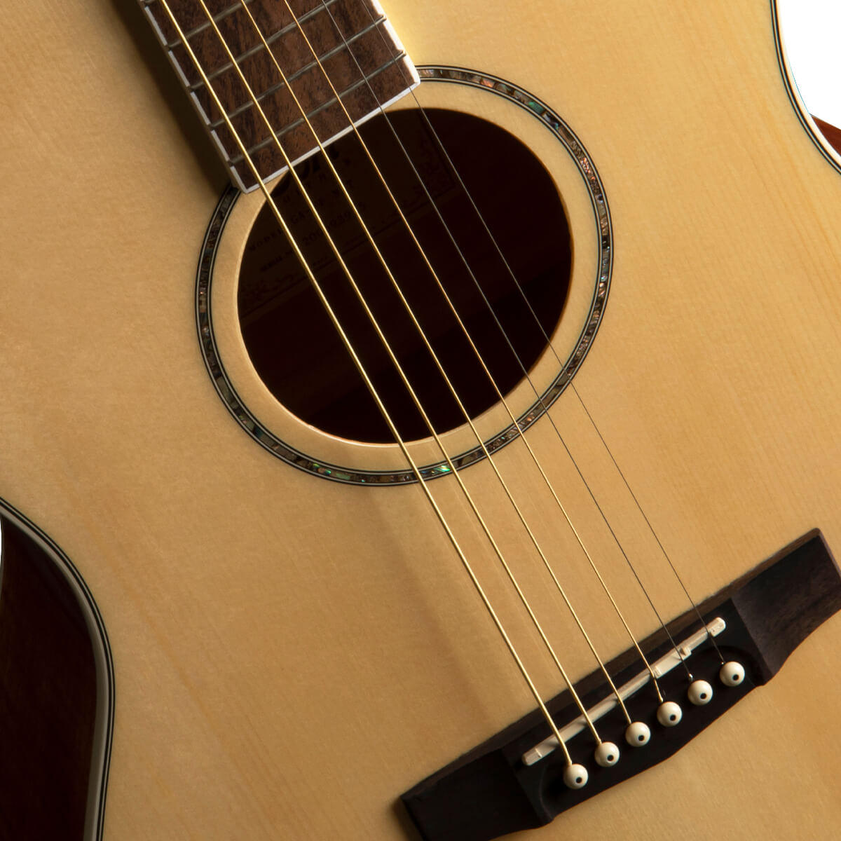 Cort GA-FF NAT Natural Glossy With Cutaway Electro-Acoustic Guitar
