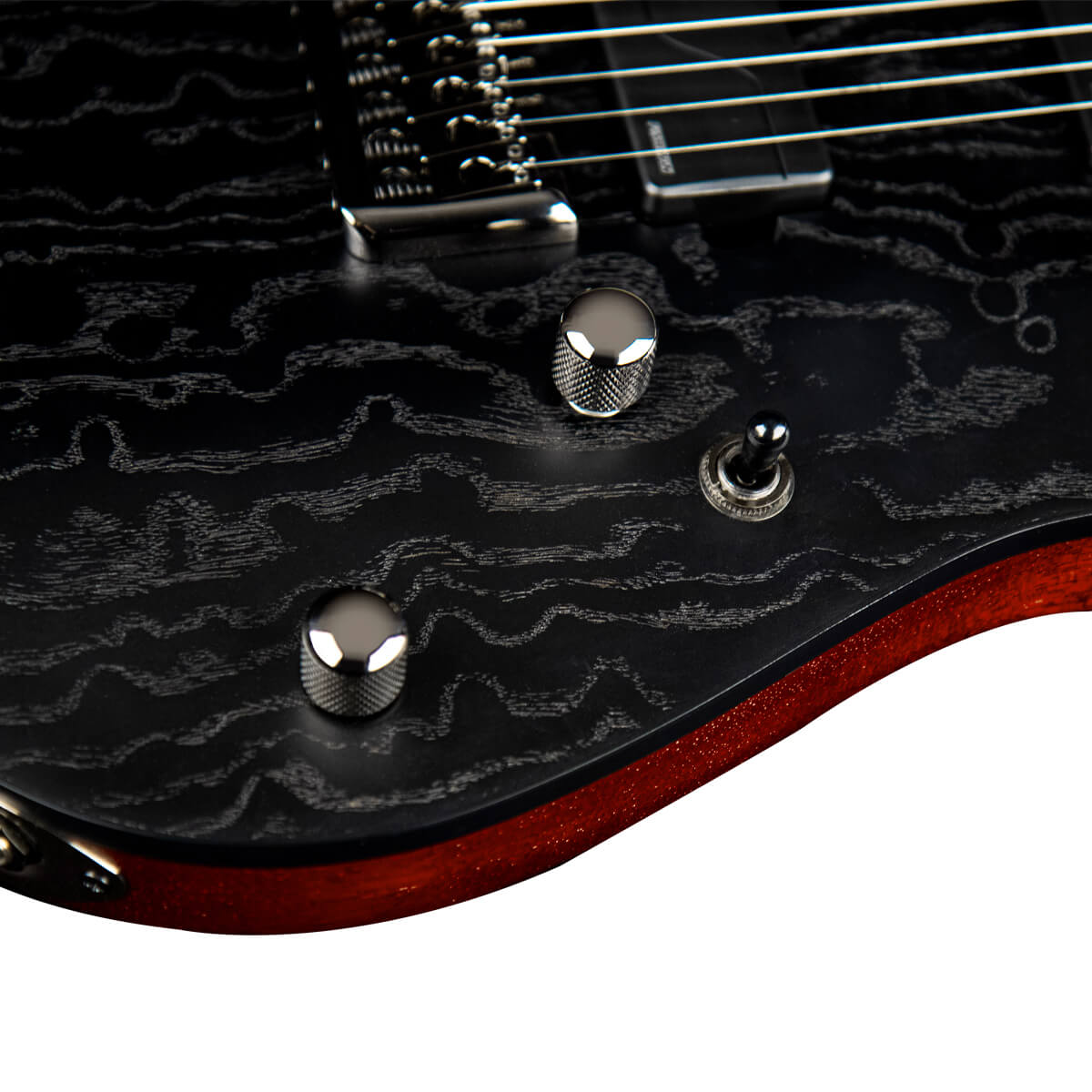 Cort KX500-ETCHED EBK KX Series Etched Black Electric Guitar