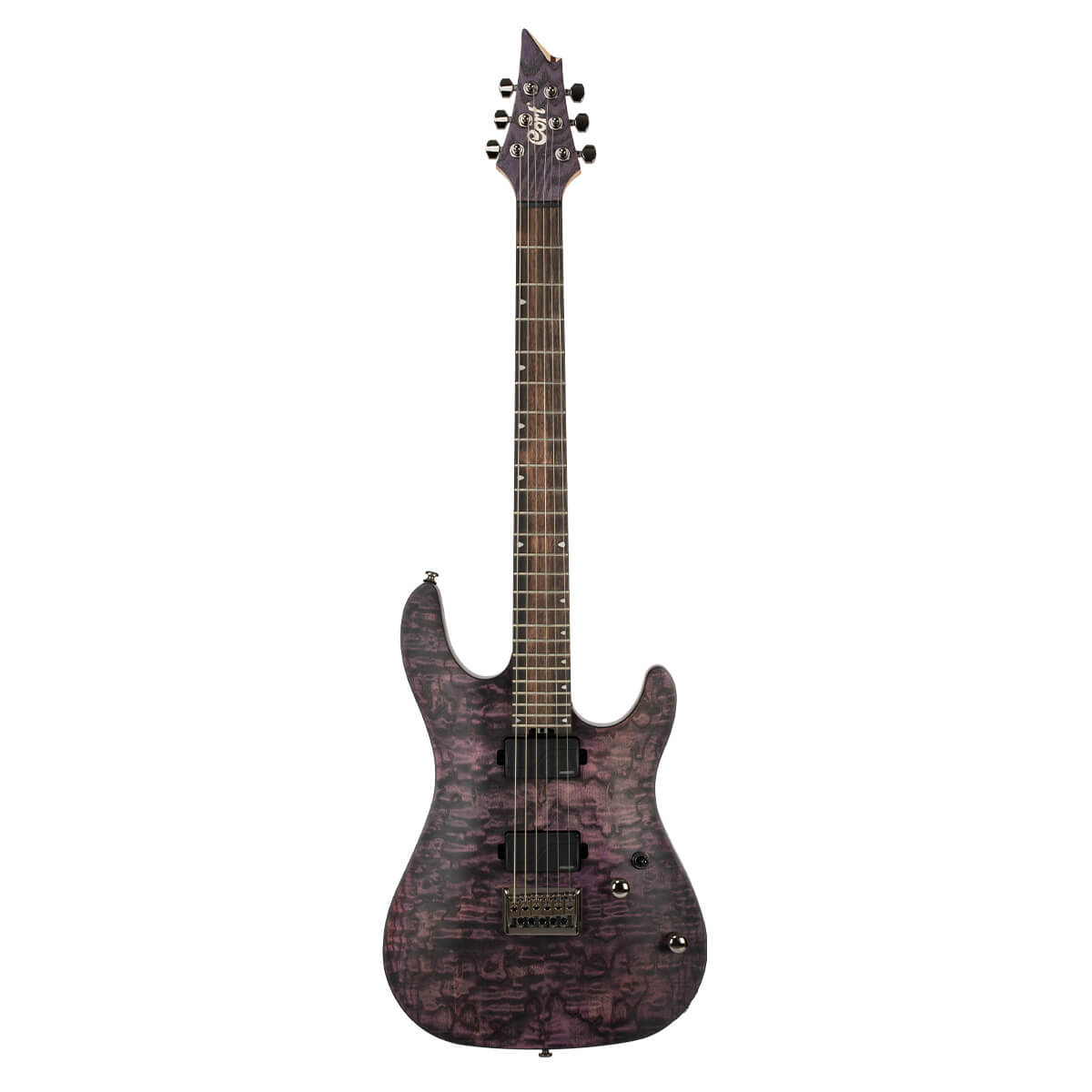 Cort KX500-ETCHED EDV KX Series Etched Deep Vioet Electric Guitar