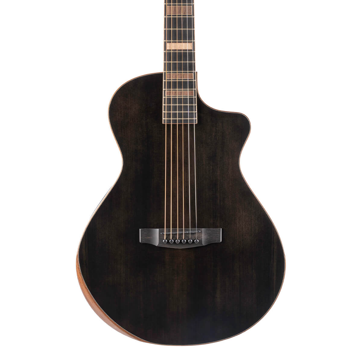 Cort Modern Black TBK Cutaway Masterpiece Electro-Acoustic Guitar