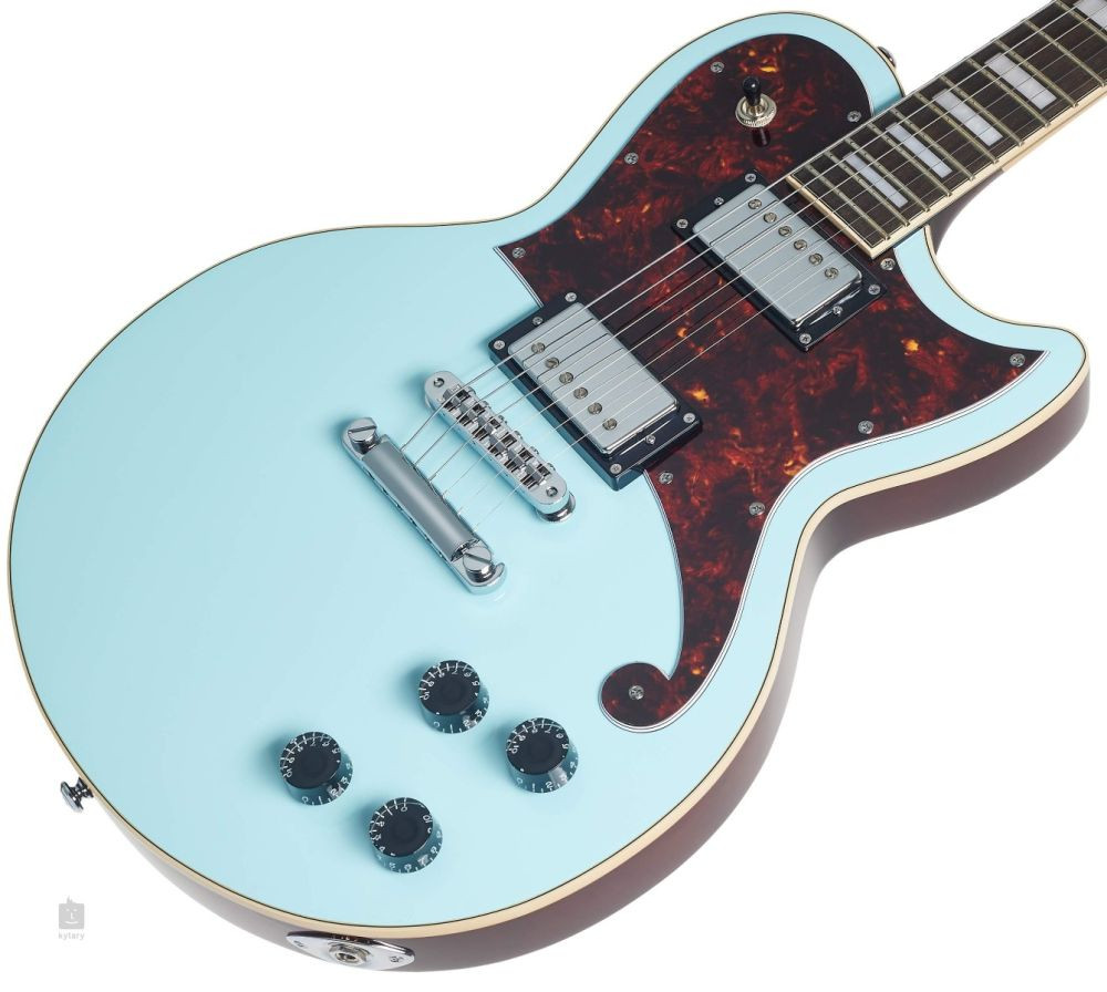 D'Angelico DAPATLSBMCS Premier Series Atlantic Sky Blue Electric Guitar
