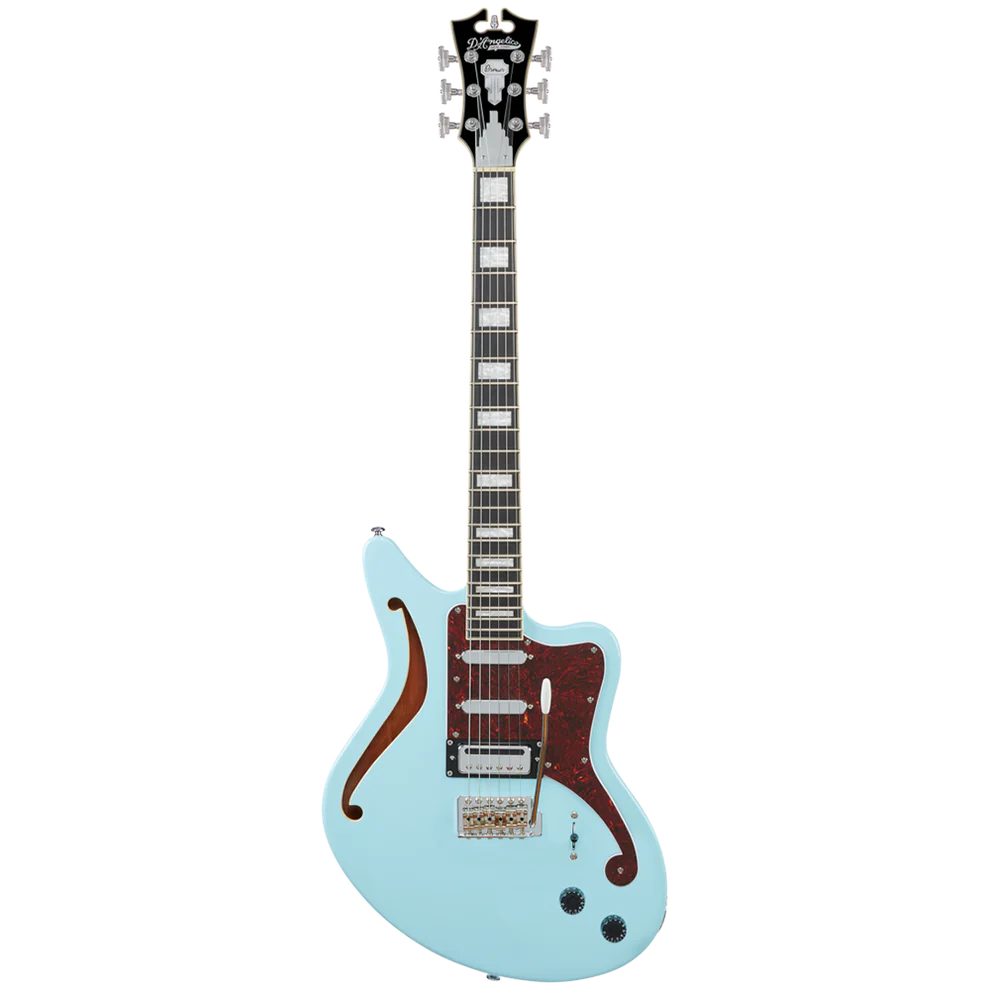D'Angelico DAPBEDSHSBMCS Premier Series Bedford SH Sky Blue Electric Guitar