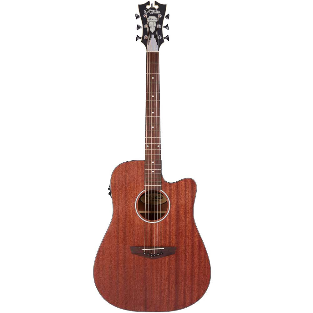 D'Angelico DAPLSG200MAHCP Premier Series Gramercy LS Natural Mahogany Satin Cutaway Electro-Acoustic Guitar