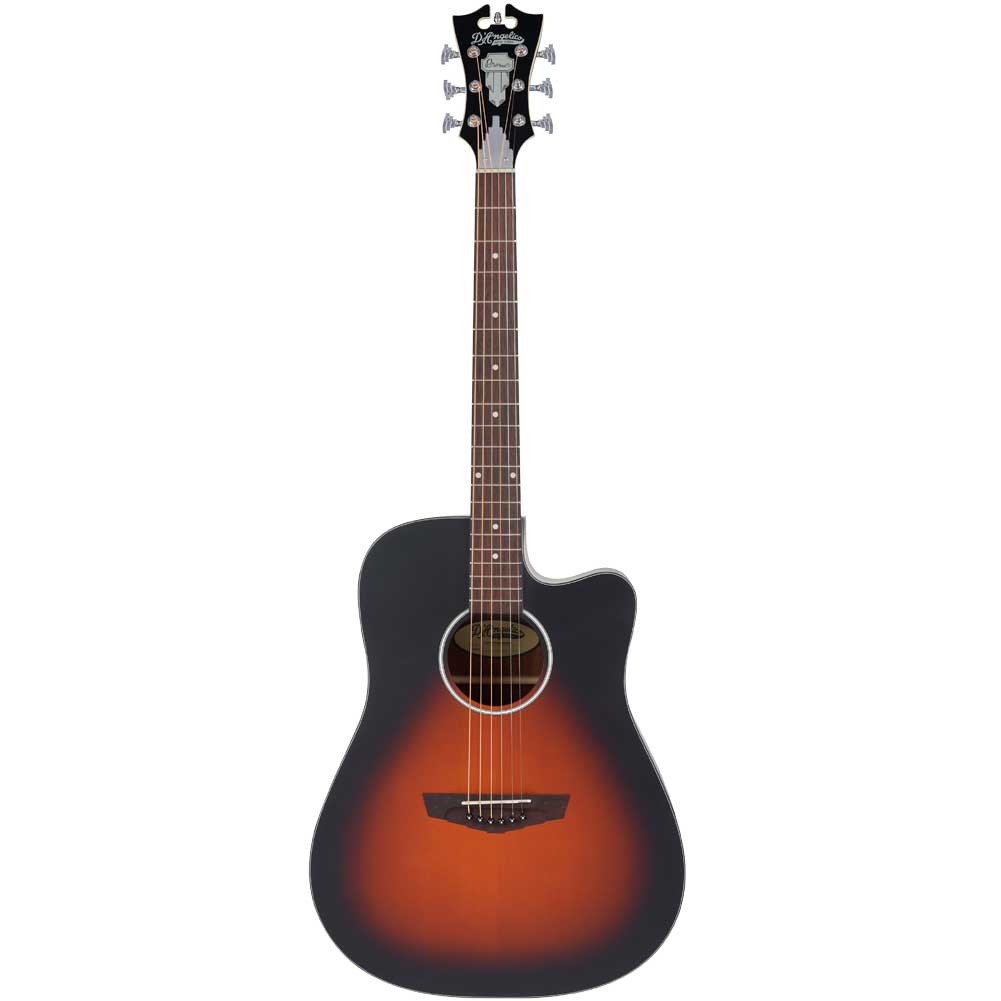 D'Angelico DAPLSD500SVSBCP Premier Series Bowery LS Satin Vintage Sunburst Electro-Acoustic Guitar