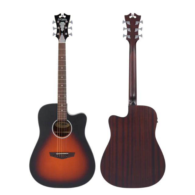 D'Angelico DAPLSD500SVSBCP Premier Series Bowery LS Satin Vintage Sunburst Electro-Acoustic Guitar