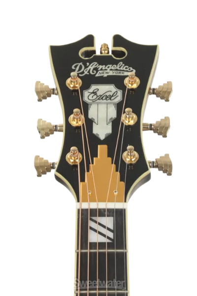 D'Angelico DAEG200VNATGP Excel Gramercy Vintage Natural Cutaway Electro-Acoustic Guitar