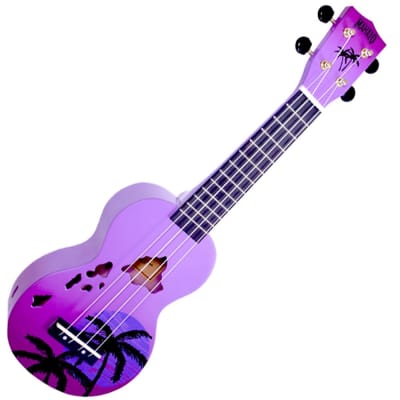 Mahalo MD1HAPPB Hawaii Purple Burst Soprano With Bag Ukulele