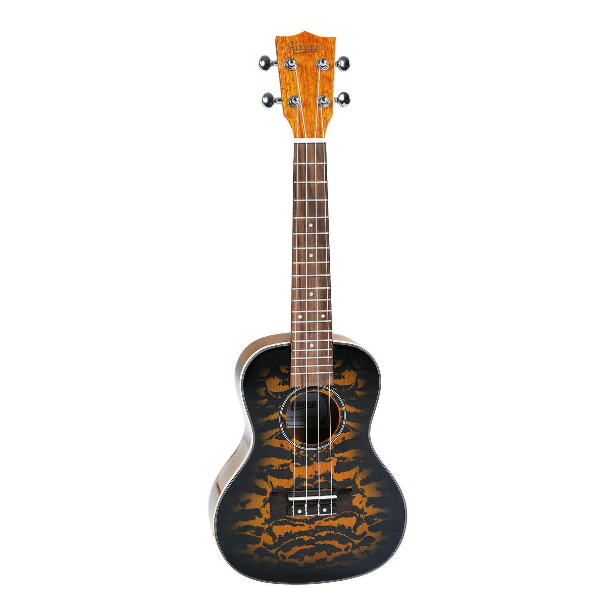 Havana QUK24 Tiger Flame Sunburst Concert Ukulele