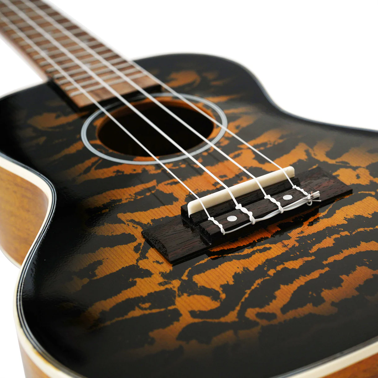 Havana QUK24 Tiger Flame Sunburst Concert Ukulele