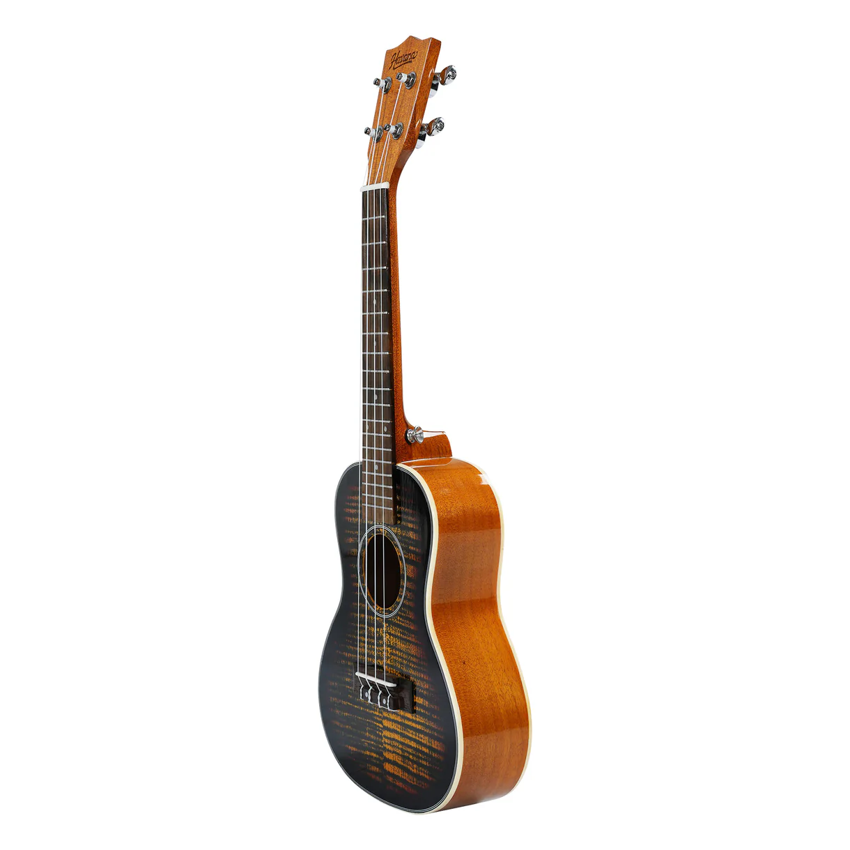 Havana QUK24 Tree Flame Sunburst Concert Ukulele