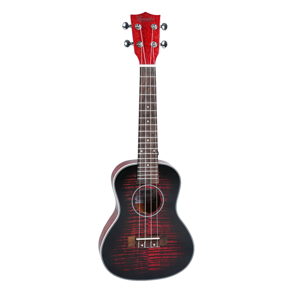 Havana QUK24 Tiger Flame Red Concert Ukulele