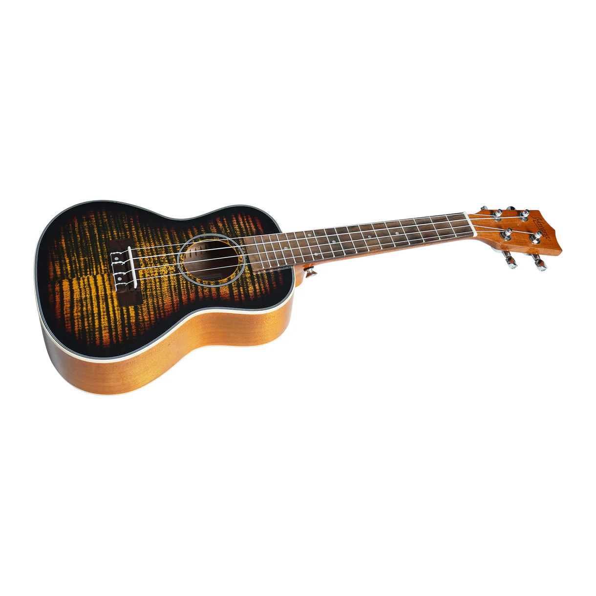 Havana QUK24 Tree Flame Sunburst Concert Ukulele