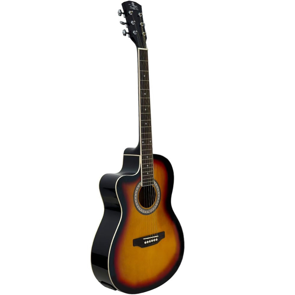 Pluto PA39CL-201-SB Medium Cutaway Lefty Sunburst Acoustic Guitar