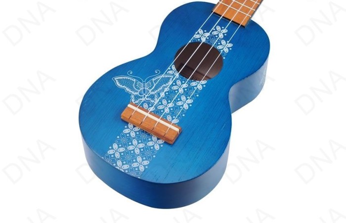 Mahalo MK1BATBU Kahiko Batik Series Soprano Blue With Bag Ukulele