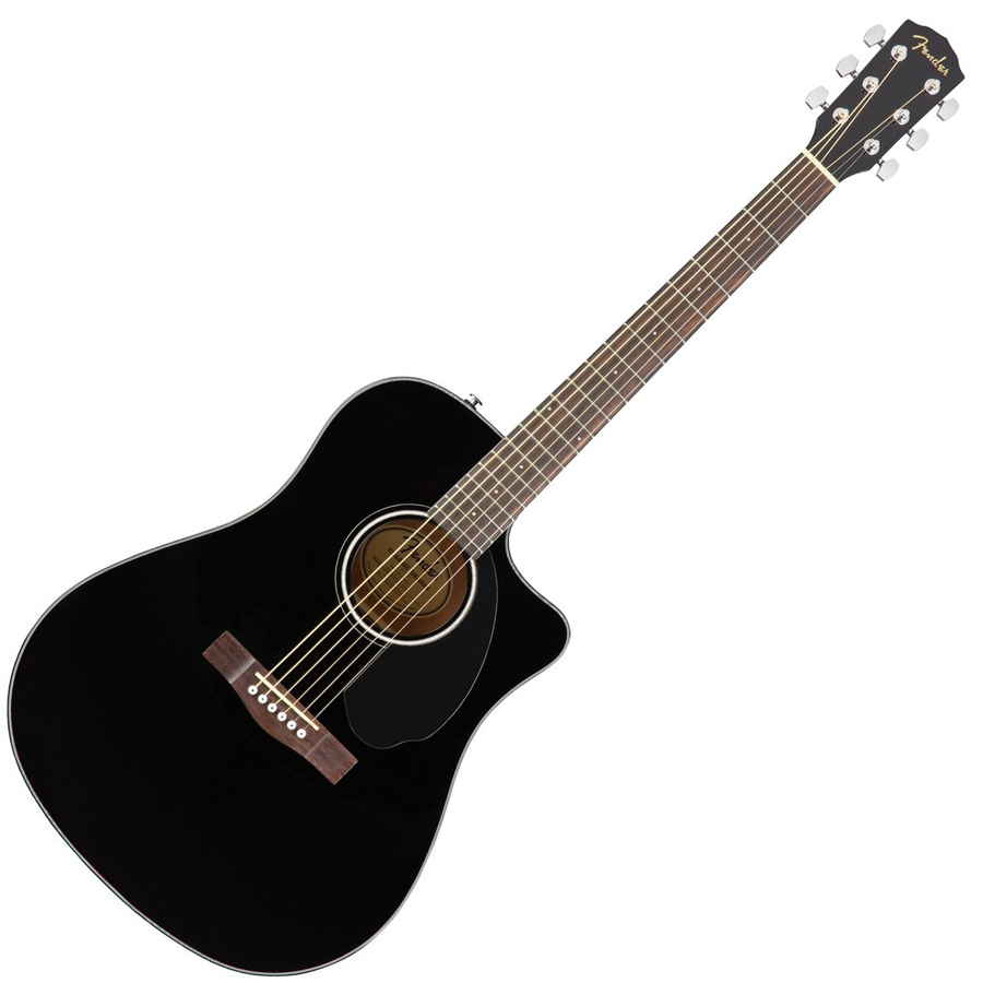 Fender CD60SCE Black Cutaway Electro-Acoustic Guitar