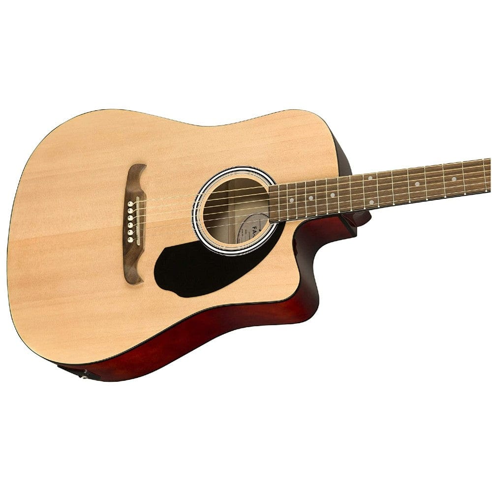Fender FA-125CE Natural Dreadnought  Cutaway Electro-Acoustic Guitar